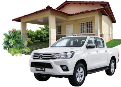 Casa y Toyota Hilux